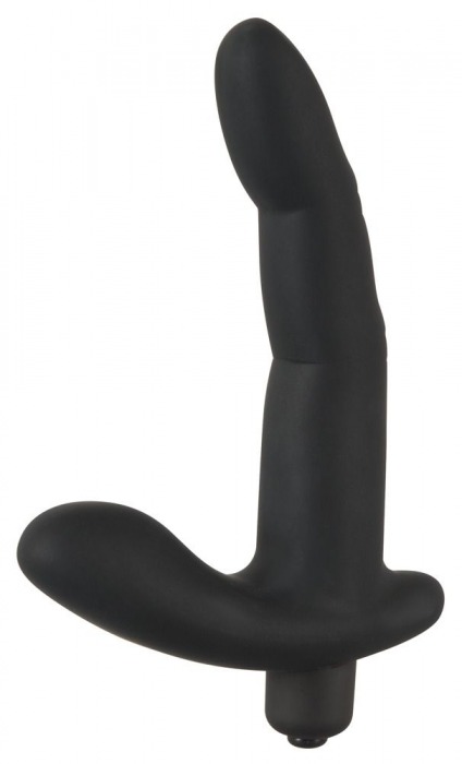 Черный вибромассажер простаты Naughty Finger Prostate Vibe - 13,8 см. - Orion - в Одинцово купить с доставкой