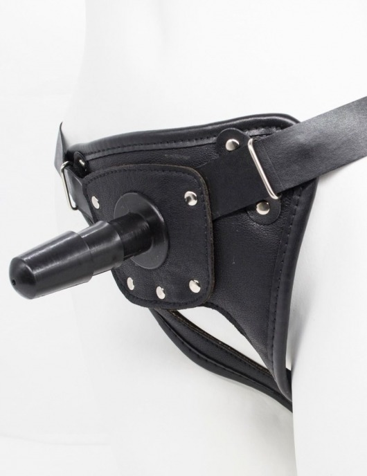 Черный пояс для насадок CLASS STRAP Restyling - LOVETOY (А-Полимер) - купить с доставкой в Одинцово