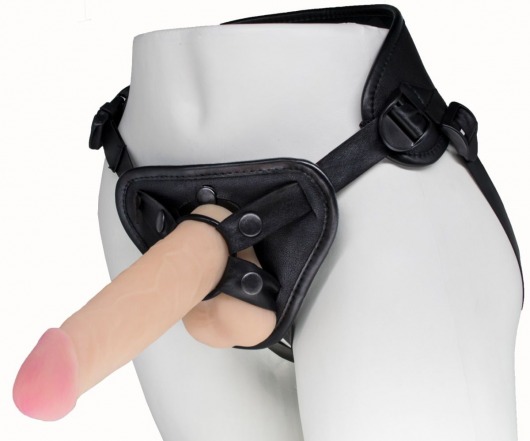 Пояс харнесс BEST UNI strap с 2 насадками - 18 и 22 см. - LOVETOY (А-Полимер) - купить с доставкой в Одинцово