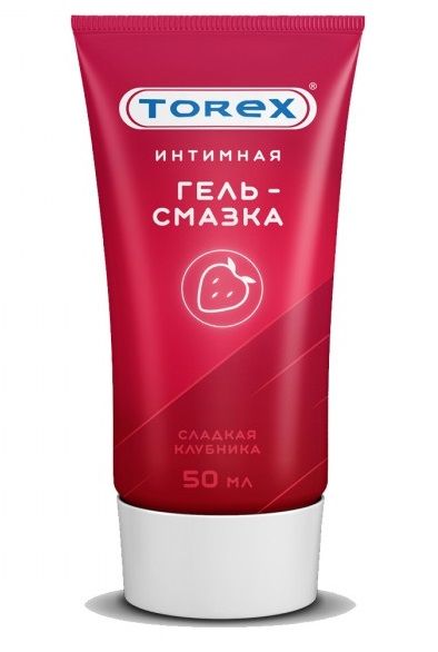 Смазка на водной основе TOREX  Сладкая клубника  - 50 мл. - Torex - купить с доставкой в Одинцово