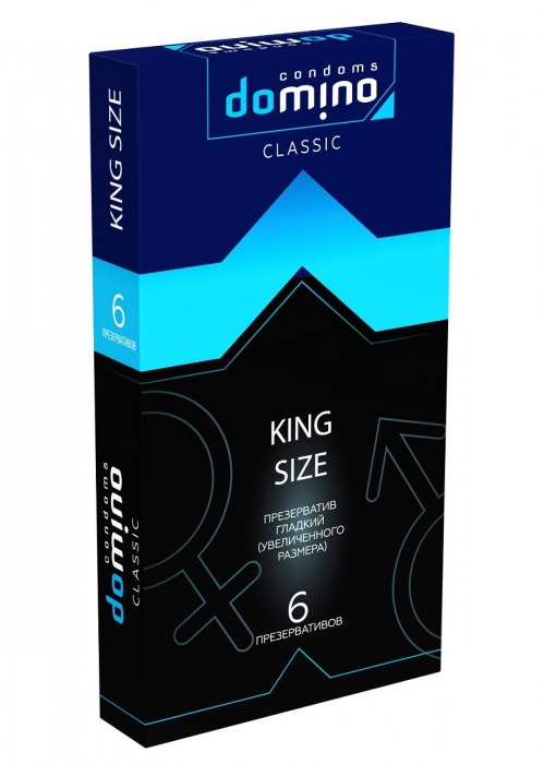 Презервативы увеличенного размера DOMINO Classic King size - 6 шт. - Domino - купить с доставкой в Одинцово