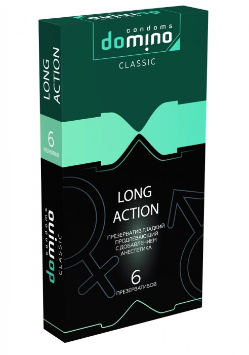 Презервативы с пролонгирующим эффектом DOMINO Classic Long action - 6 шт. - Domino - купить с доставкой в Одинцово