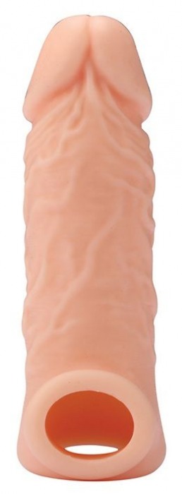 Телесная насадка EXTENDER WITH BALL STRAP 5.5 - 14 см. - Dream Toys - в Одинцово купить с доставкой