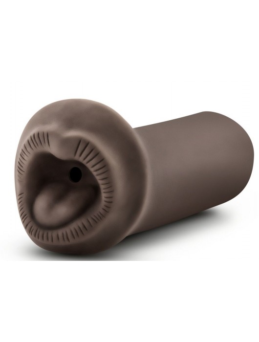 Коричневый мастурбатор-ротик Naughty Nicole - Blush Novelties - в Одинцово купить с доставкой