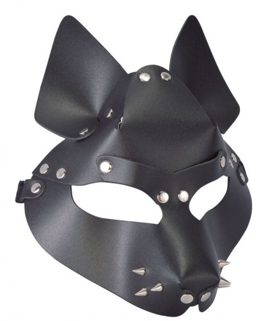 Черная маска Wolf с шипами - Sitabella - купить с доставкой в Одинцово
