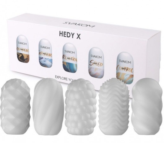 Набор из 5 мастурбаторов Hedy X5 Mixed - Svakom - в Одинцово купить с доставкой