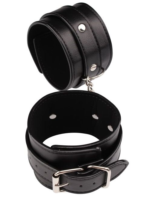 Черные оковы Classic Ankle Cuffs - Chisa - купить с доставкой в Одинцово