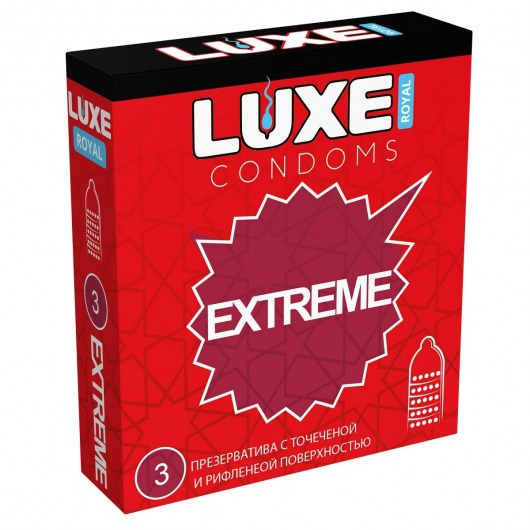Текстурированные презервативы LUXE Royal Extreme - 3 шт. - Luxe - купить с доставкой в Одинцово