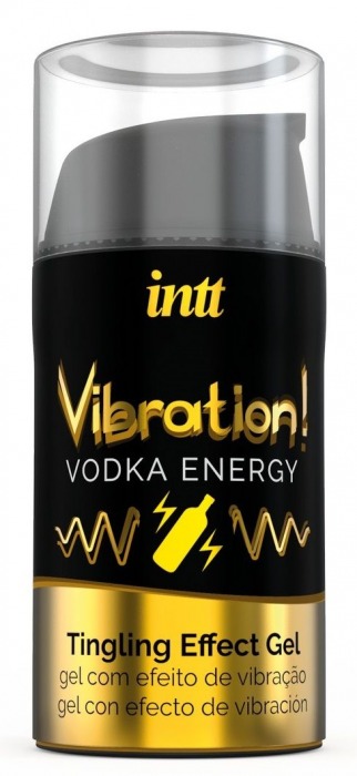 Жидкий интимный гель с эффектом вибрации Vibration! Vodka Energy - 15 мл. - INTT - купить с доставкой в Одинцово