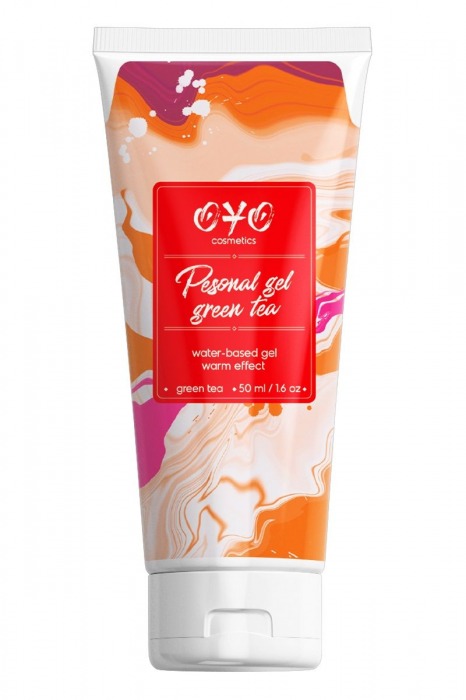 Интимная смазка на водной основе с согревающим эффектом OYO Personal Gel Green Tea - 50 мл. - OYO - купить с доставкой в Одинцово