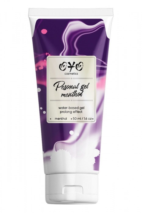 Интимная смазка на водной основе с пролонгирующим эффектом OYO Personal Gel Menthol - 50 мл. - OYO - купить с доставкой в Одинцово