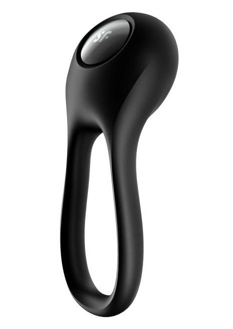 Черное эрекционное виброкольцо Majestic Duo - Satisfyer - в Одинцово купить с доставкой