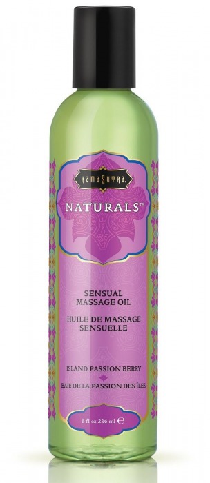Массажное масло Naturals Island Passion Berry с ароматом тропических фруктов - 236 мл. - Kama Sutra - купить с доставкой в Одинцово
