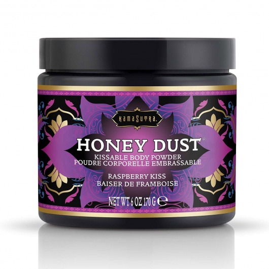 Пудра для тела Honey Dust Body Powder с ароматом малины - 170 гр. - Kama Sutra - купить с доставкой в Одинцово
