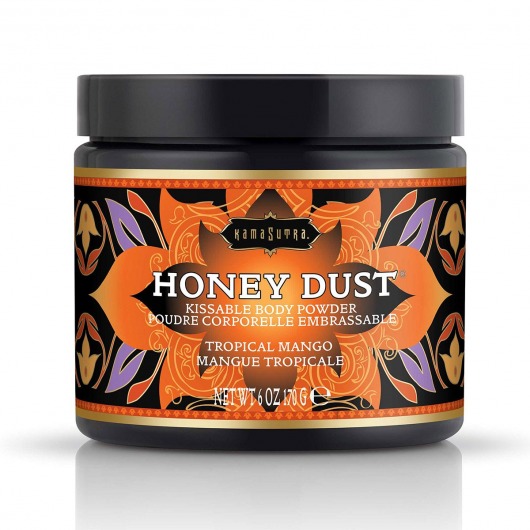 Пудра для тела Honey Dust Body Powder с ароматом манго - 170 гр. - Kama Sutra - купить с доставкой в Одинцово