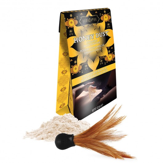 Пудра для тела Honey Dust Body Powder с ароматом кокоса и ананаса - 28 гр. - Kama Sutra - купить с доставкой в Одинцово