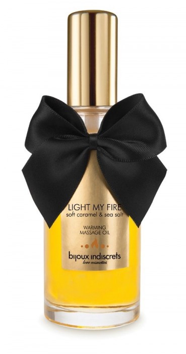 Массажное масло Light My Fire с ароматом карамели - 100 мл. - Bijoux Indiscrets - купить с доставкой в Одинцово