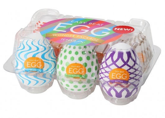 Набор из 6 мастурбаторов Tenga EGG IV с различным рельефом - Tenga - в Одинцово купить с доставкой