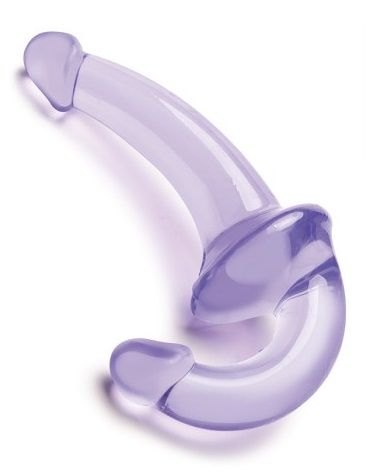 Фиолетовый безремневой страпон Strapless Strap-On - Lux Fetish - купить с доставкой в Одинцово