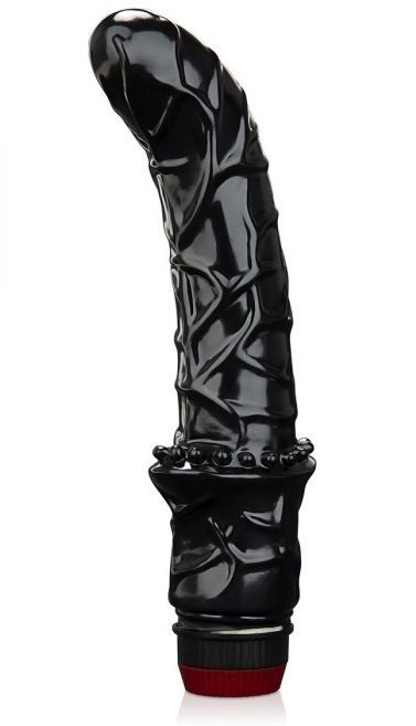 Черный вибромассажер простаты 6  Premium Prostate Massager - BlueLine - в Одинцово купить с доставкой