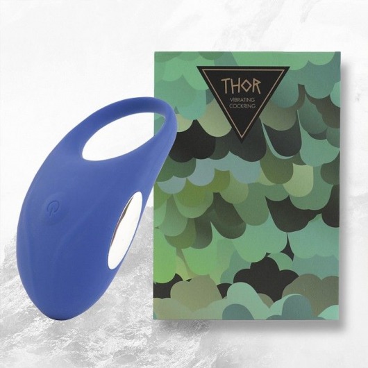 Синее кольцо с вибрацией Thor Cockring - FeelzToys - в Одинцово купить с доставкой