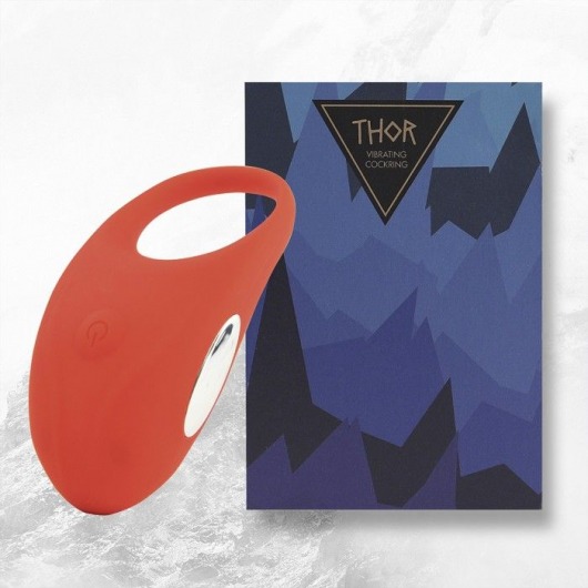 Красное кольцо с вибрацией Thor Cockring - FeelzToys - в Одинцово купить с доставкой