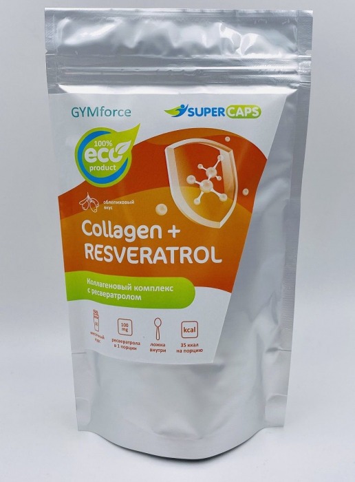 Натуральный коллаген с ресвератролом GYMforce Collagen+ - 150 гр. - SuperCaps - купить с доставкой в Одинцово
