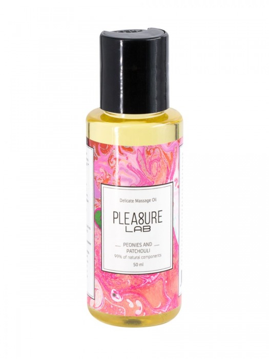 Массажное масло Pleasure Lab Delicate с ароматом пиона и пачули - 50 мл. - Pleasure Lab - купить с доставкой в Одинцово