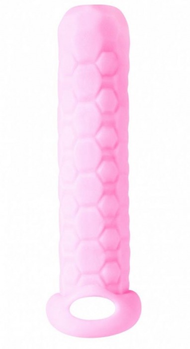 Розовый фаллоудлинитель Homme Long - 13,5 см. - Lola Games - в Одинцово купить с доставкой