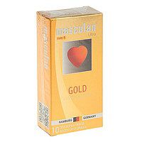 Презервативы Masculan Ultra Gold с золотым напылением и ароматом ванили - 10 шт. - Masculan - купить с доставкой в Одинцово