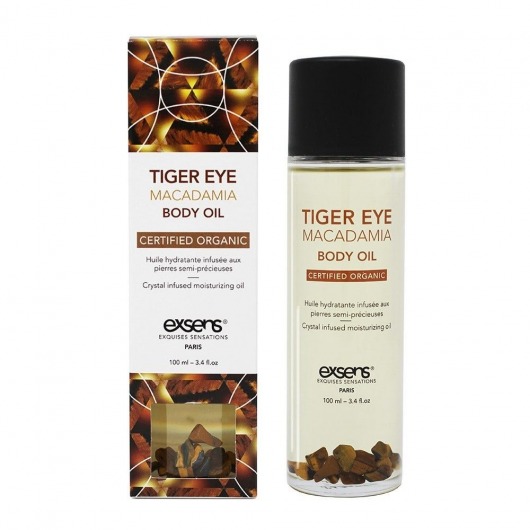 Органическое массажное масло TIGER EYE MACADAMIA - 100 мл. - Exsens - купить с доставкой в Одинцово