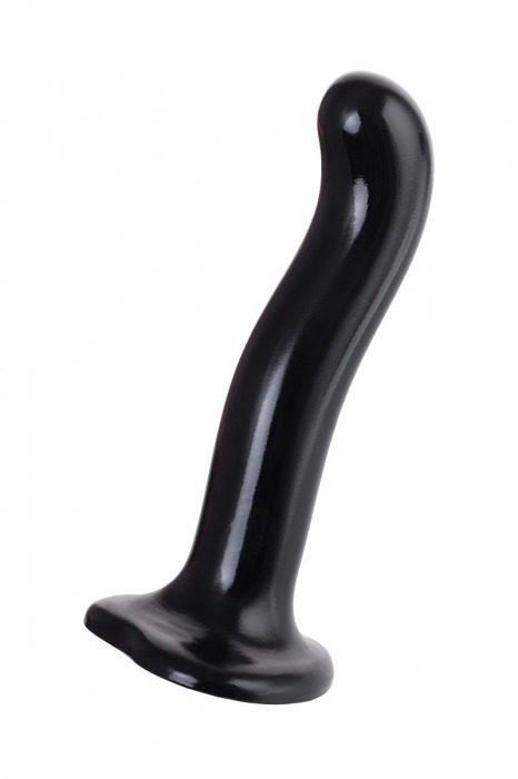 Черный стимулятор для пар P G-Spot Dildo Size M - 18 см. - Strap-on-me - в Одинцово купить с доставкой