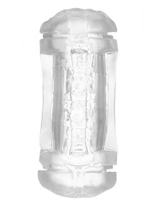 Прозрачный двусторонний мастурбатор Sophia - вагина и анус - Dream Toys - в Одинцово купить с доставкой