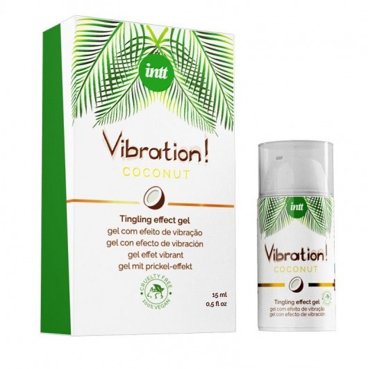 Возбуждающий гель с ароматом кокоса Vibration Coconut - 15 мл. - INTT - купить с доставкой в Одинцово