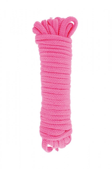 Розовая веревка для связывания Sweet Caress Rope - 10 метров - Sweet Caress - купить с доставкой в Одинцово