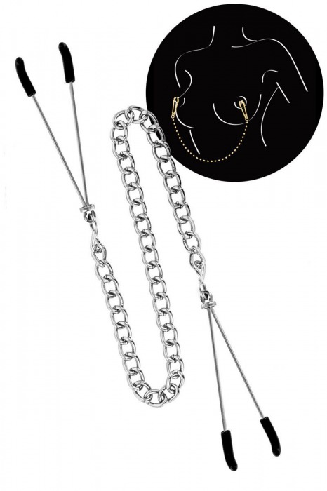 Регулируемые зажимы для сосков Sweet Caress Nipple Chain - Sweet Caress - купить с доставкой в Одинцово