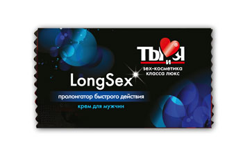 Пролонгирующий крем LongSex в одноразовой упаковке - 1,5 гр. - Биоритм - купить с доставкой в Одинцово