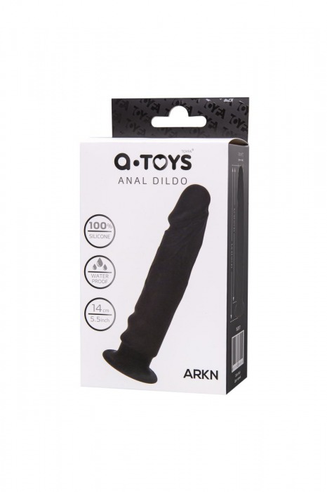 Черный анальный фаллоимитатор Arkn - 14 см. - A-toys
