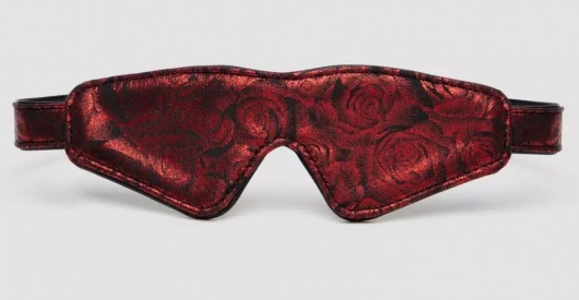 Двусторонняя красно-черная маска на глаза Reversible Faux Leather Blindfold - Fifty Shades of Grey - купить с доставкой в Одинцово