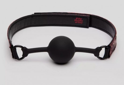 Кляп-шар на двусторонних ремешках Reversible Silicone Ball Gag - Fifty Shades of Grey - купить с доставкой в Одинцово