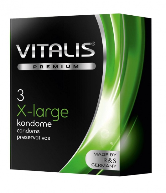 Презервативы увеличенного размера VITALIS PREMIUM x-large - 3 шт. - Vitalis - купить с доставкой в Одинцово