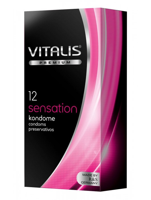 Презервативы VITALIS PREMIUM sensation с пупырышками и кольцами - 12 шт. - Vitalis - купить с доставкой в Одинцово
