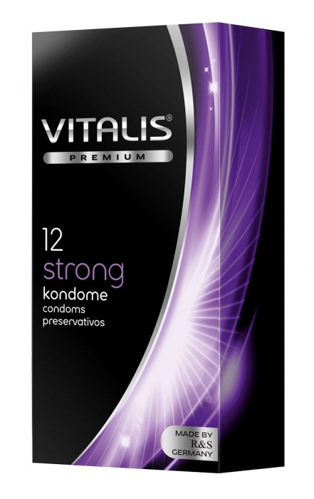 Презервативы с утолщённой стенкой VITALIS PREMIUM strong - 12 шт. - Vitalis - купить с доставкой в Одинцово