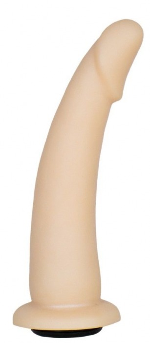 Телесная гладкая насадка-фаллоимитатор Harness - 17 см. - LOVETOY (А-Полимер) - купить с доставкой в Одинцово