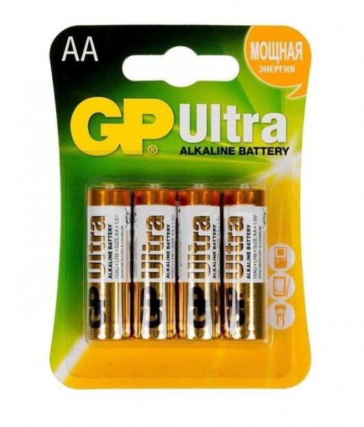 Батарейки алкалиновые GP Ultra Alkaline AA/LR6 - 4 шт. - Элементы питания - купить с доставкой в Одинцово