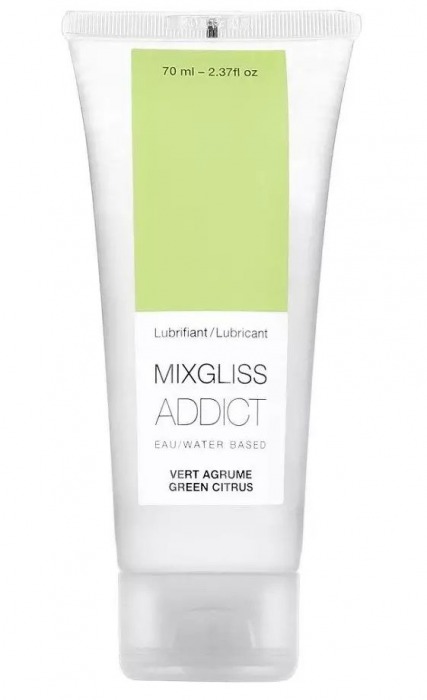 Смазка на водной основе Mixgliss Addict с ароматом цитруса - 70 мл. - Mixgliss - купить с доставкой в Одинцово