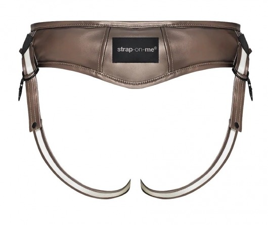 Бронзовый пояс для насадок Desirous Harness - Strap-on-me - купить с доставкой в Одинцово