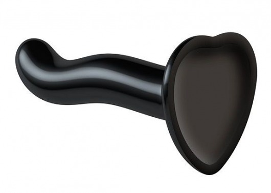 Черный фаллоимитатор-насадка Strap-On-Me P G spot Dildo size S - 16,4 см. - Strap-on-me - купить с доставкой в Одинцово
