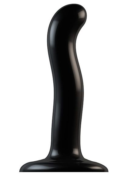 Черный фаллоимитатор-насадка Strap-On-Me P G spot Dildo size S - 16,4 см. - Strap-on-me - купить с доставкой в Одинцово