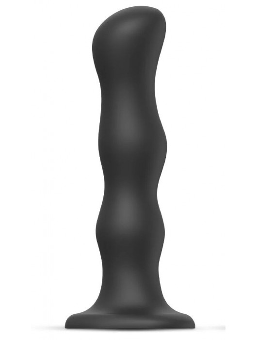 Черная насадка Strap-On-Me Dildo Geisha Balls size XL - Strap-on-me - купить с доставкой в Одинцово